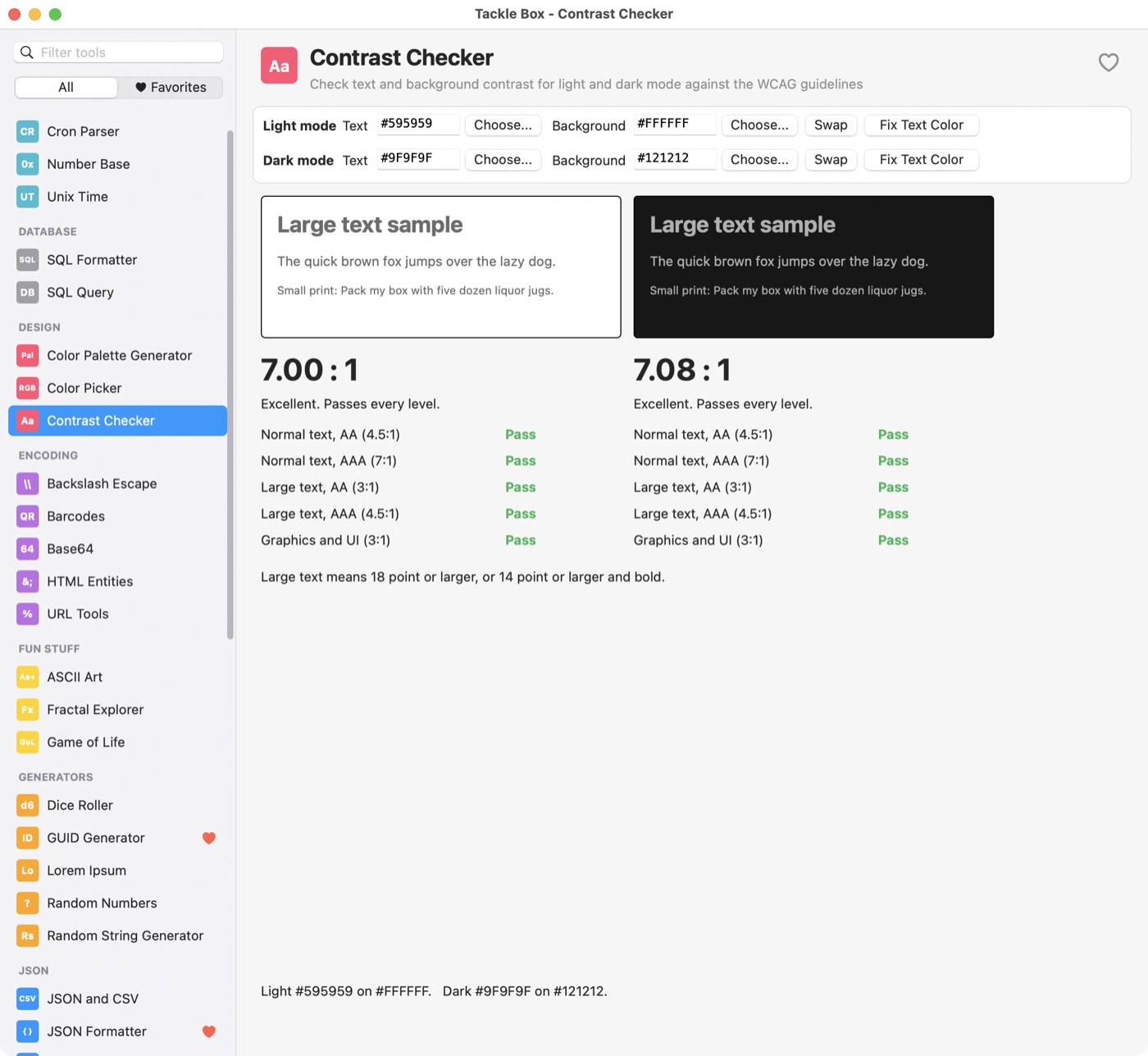 Contrast Checker